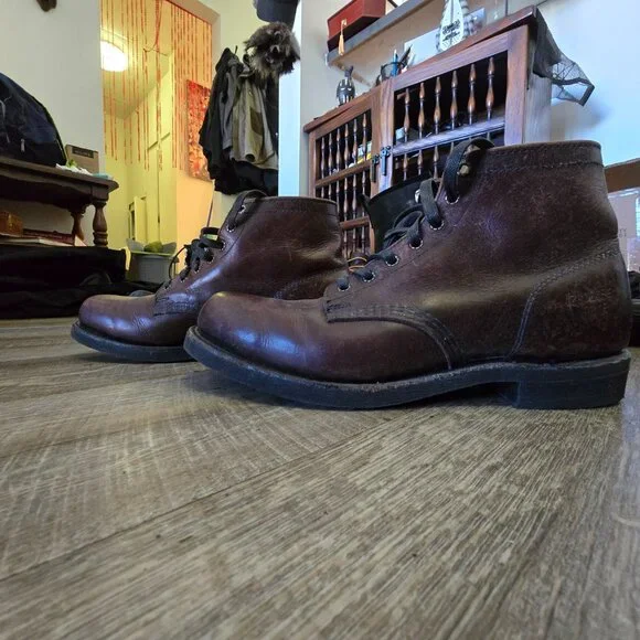 FRYE prison MEN BOOTS 10 - Picture 3 of 12